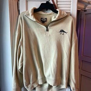 vintage tommy bahama quarter zip pull over medium yellow